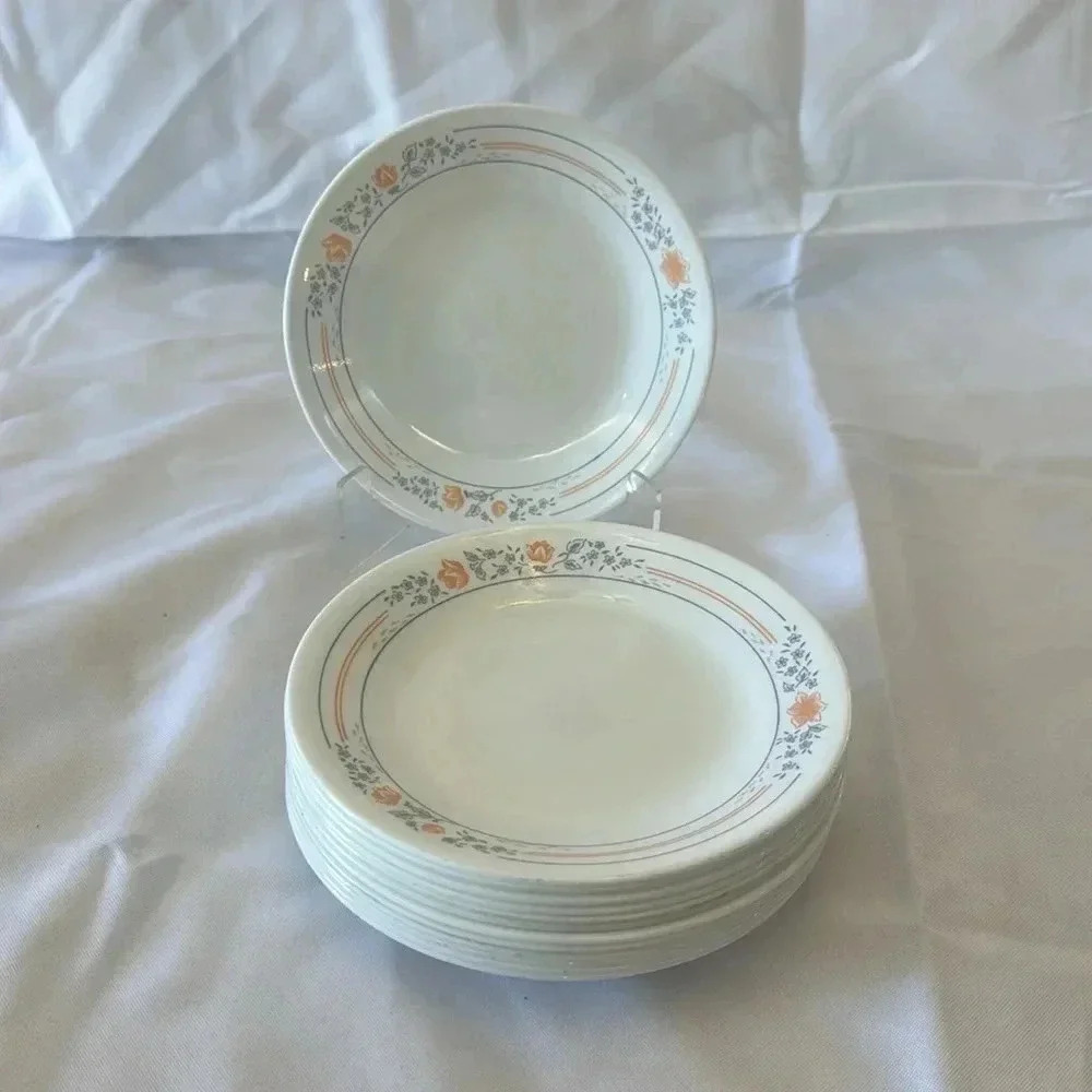 Vintage Corelle Apricot Grove Bread Side Plates 6.75” Set of 13